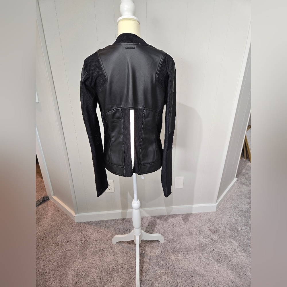 Blanc Noir Black Leather Jacket - Picture 3 of 10